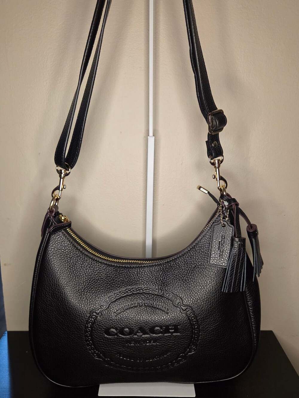 Coach Teri Hobo - Black shoulder/crossbody bag